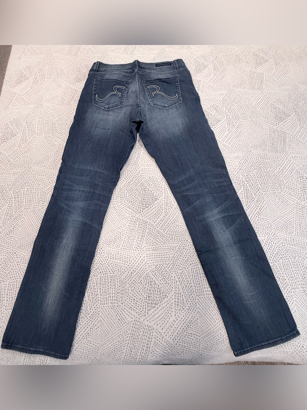Rock & Republic Blue Straight Leg Jeans - Picture 5 of 7